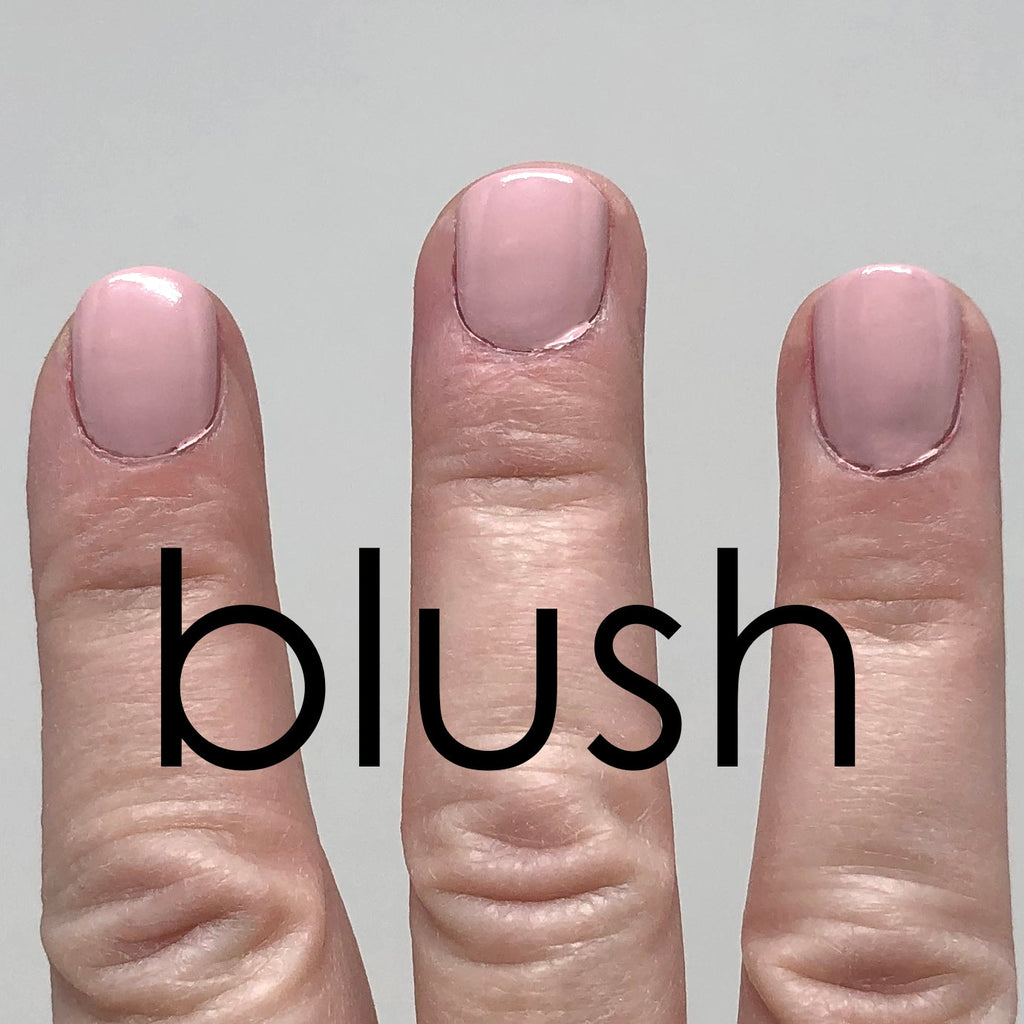 I'm on a never ending quest for a color like this - blush pink that isn't  opaque and isn't quite transparent. Does anyone have a suggestion for a  good match? Gel polish